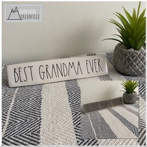 NEW Rae Dunn-BEST GRANDMA EVER-desk plaque!